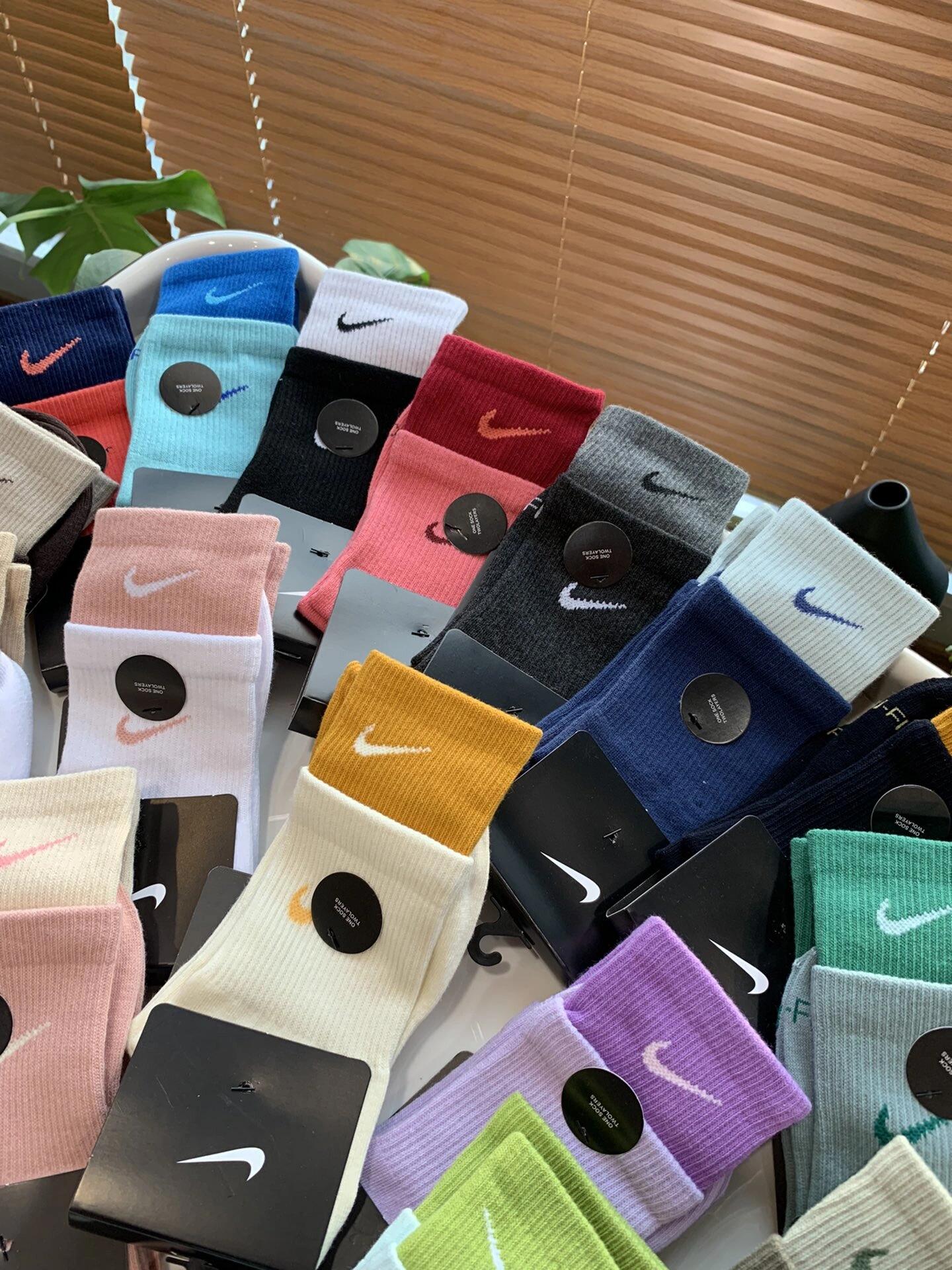 Nike Double Cuff Socks (Ribbed Style)