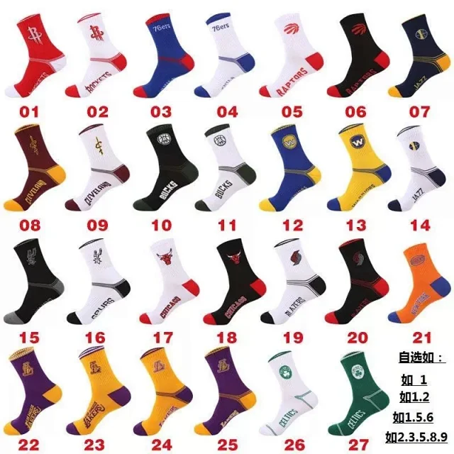 NBA Player & Team Socks (Crew Length) - Details